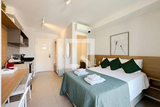 Studio de kitnet/studio para alugar com 1 quarto, 24m² em Jardim Paulistano, São Paulo
