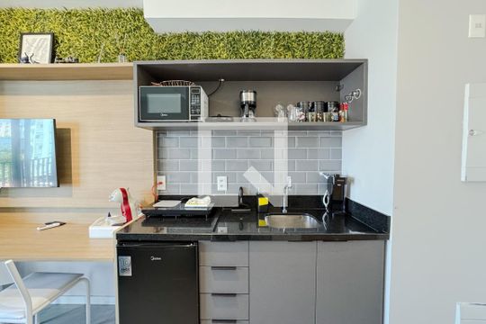 Studio de kitnet/studio para alugar com 1 quarto, 24m² em Jardim Paulistano, São Paulo