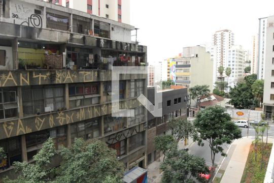 Vista da Varanda de kitnet/studio à venda com 1 quarto, 22m² em Bela Vista, São Paulo