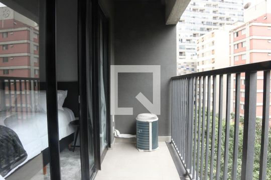 Varanda do Quarto de kitnet/studio à venda com 1 quarto, 22m² em Bela Vista, São Paulo