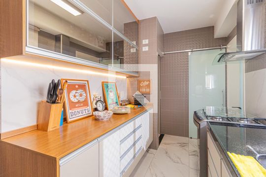 Cozinha de apartamento à venda com 3 quartos, 125m² em Centro, Osasco