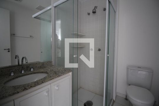 Banheiro da Suíte de apartamento à venda com 1 quarto, 60m² em Vila Mariana, São Paulo