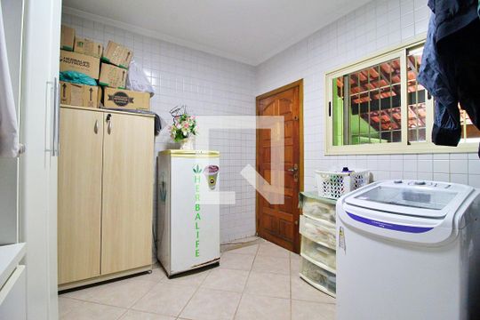 Área de Serviço de casa à venda com 3 quartos, 200m² em Vila Alto de Santo Andre, Santo André