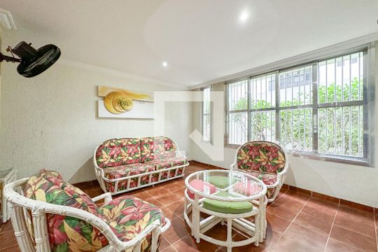 Área comum - Salão de apartamento para alugar com 3 quartos, 119m² em Balneario Cidade Atlantica, Guarujá
