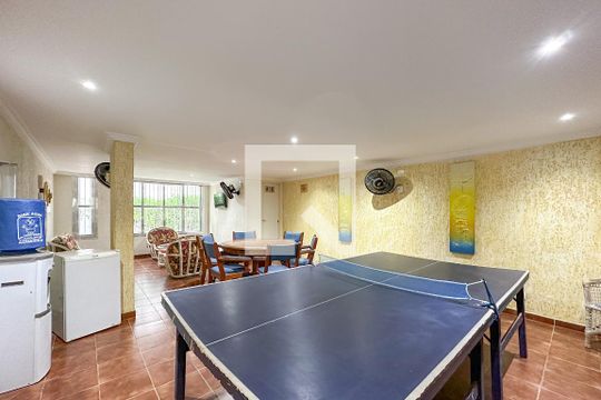 Área comum - Salão de apartamento para alugar com 3 quartos, 119m² em Balneario Cidade Atlantica, Guarujá