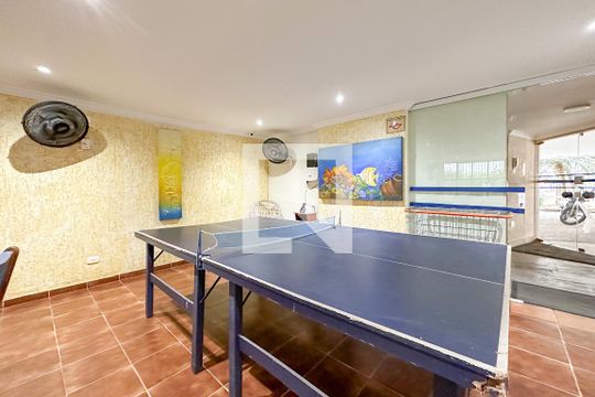 Área comum - Salão de apartamento para alugar com 3 quartos, 119m² em Balneario Cidade Atlantica, Guarujá