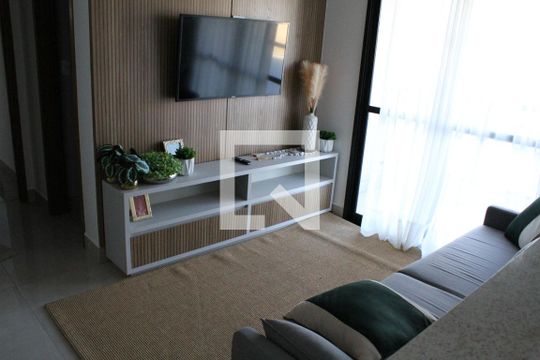 sala de apartamento à venda com 2 quartos, 59m² em Parque Amazônia, Goiânia