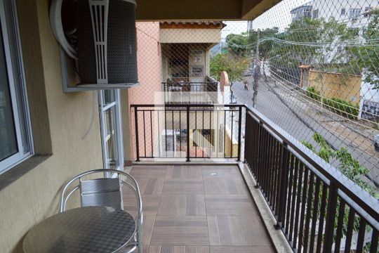 Varanda Gourmet de apartamento à venda com 4 quartos, 100m² em Taquara, Rio de Janeiro