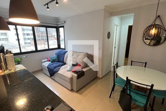 Sala de apartamento para alugar com 2 quartos, 48m² em Pinheiros, São Paulo