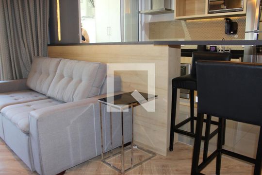 Sala de apartamento à venda com 1 quarto, 50m² em Vila Gertrudes, São Paulo