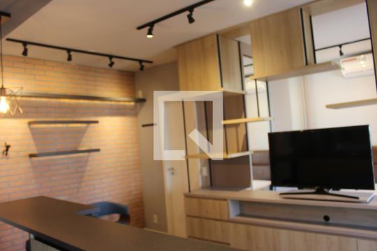 Sala de apartamento à venda com 1 quarto, 50m² em Vila Gertrudes, São Paulo