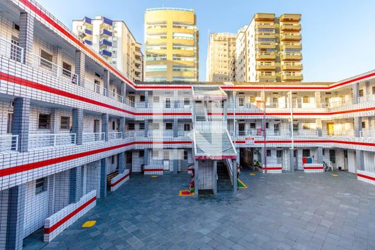 Vista da Cozinha de kitnet/studio para alugar com 1 quarto, 30m² em Guilhermina, Praia Grande