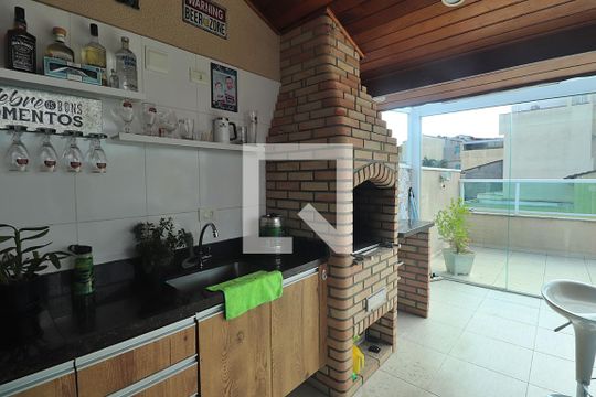 Área gourmet de apartamento à venda com 2 quartos, 118m² em Vila Camilopolis, Santo André