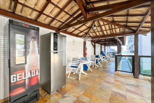 Área comum - Churrasqueira de apartamento para alugar com 3 quartos, 180m² em Vila Luis Antonio, Guarujá