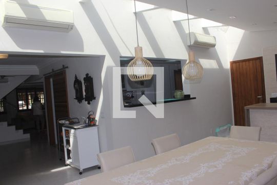 Sala de Jantar de casa de condomínio para alugar com 5 quartos, 290m² em Brooklin Paulista, São Paulo