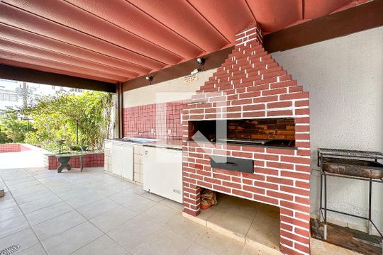 Área comum - Churrasqueira de apartamento para alugar com 3 quartos, 78m² em Vila Julia, Guarujá