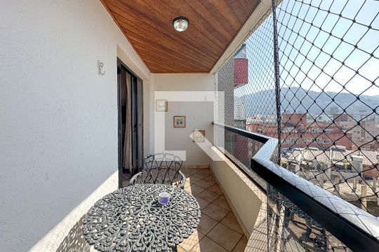 Varanda de apartamento para alugar com 3 quartos, 78m² em Vila Julia, Guarujá