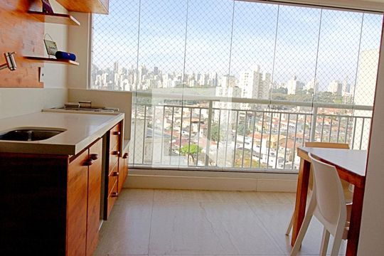 Varanda gourmet de apartamento para alugar com 2 quartos, 92m² em Jardim Vazani, São Paulo