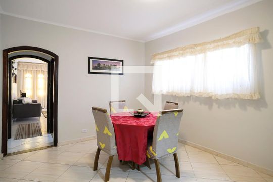Sala de Jantar de casa à venda com 3 quartos, 151m² em Campestre, Santo André