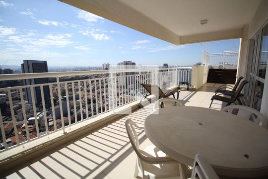 Varanda da Sala de apartamento à venda com 4 quartos, 208m² em Vila Firmiano Pinto, São Paulo