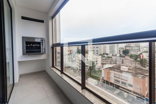 Varanda da Sala de apartamento para alugar com 1 quarto, 42m² em Coqueiros, Florianópolis