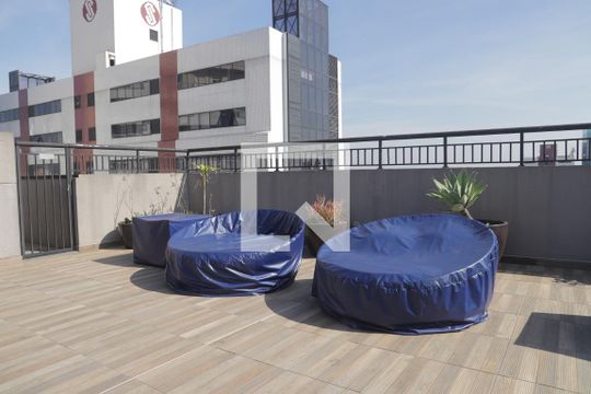 Área comum de kitnet/studio para alugar com 1 quarto, 28m² em Mirandópolis, São Paulo