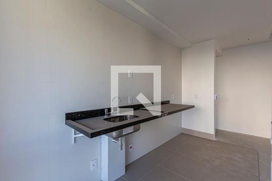 Cozinha de apartamento à venda com 2 quartos, 73m² em Vila Assunção, Santo André