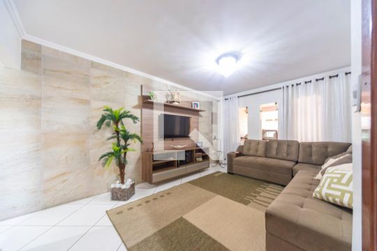 Sala de casa à venda com 4 quartos, 202m² em Jardim Santo Alberto, Santo André