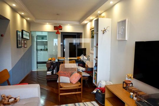 Sala de apartamento à venda com 2 quartos, 60m² em Brooklin Paulista, São Paulo