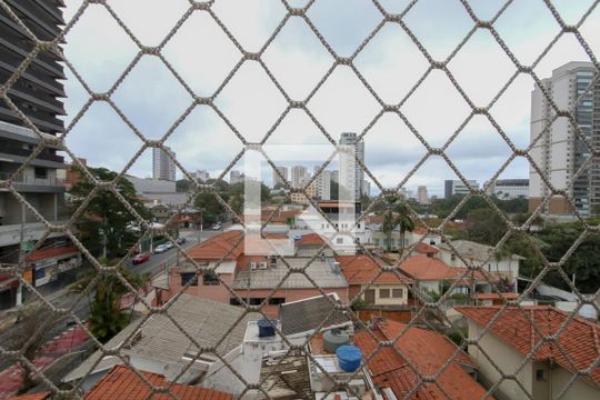 Vista da Sala de apartamento para alugar com 3 quartos, 103m² em Santo Amaro, São Paulo