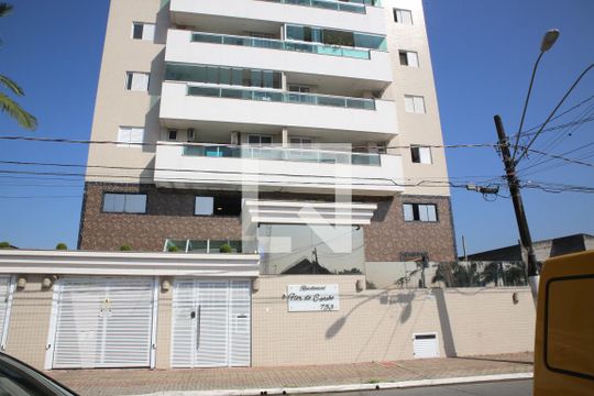Fachada de apartamento para alugar com 2 quartos, 74m² em Vila Caiçara, Praia Grande