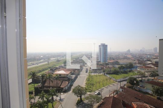 Vista da Suíte de apartamento para alugar com 2 quartos, 74m² em Vila Caiçara, Praia Grande