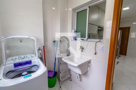 Área de Serviço de apartamento para alugar com 3 quartos, 130m² em Cidade Ocian, Praia Grande