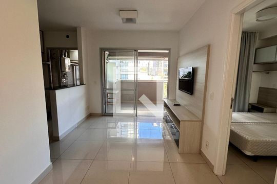 Sala de apartamento à venda com 1 quarto, 53m² em Campo Belo, São Paulo