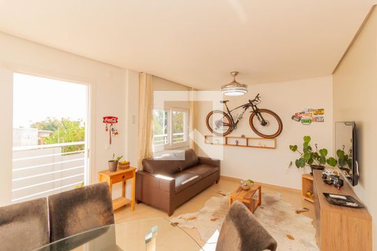 Sala de casa de condomínio à venda com 3 quartos, 102m² em Canudos, Novo Hamburgo