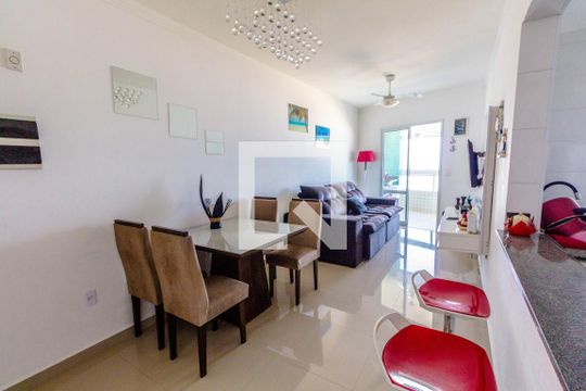 Sala de apartamento para alugar com 2 quartos, 108m² em Real, Praia Grande