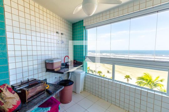 Varanda Gourmet de apartamento para alugar com 2 quartos, 108m² em Real, Praia Grande