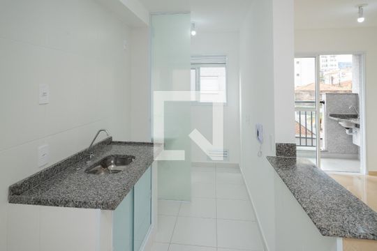 Cozinha  de apartamento à venda com 2 quartos, 48m² em Vila Joao Basso, São Bernardo do Campo