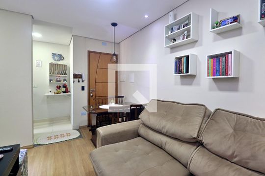 Sala de apartamento à venda com 2 quartos, 90m² em Vila Alto de Santo André, Santo André