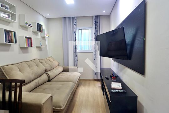 Sala de apartamento à venda com 2 quartos, 90m² em Vila Alto de Santo André, Santo André