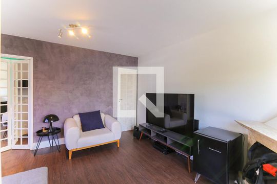Sala de TV de apartamento à venda com 1 quarto, 85m² em Vila Andrade, São Paulo