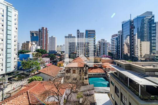 Vista da Varanda de kitnet/studio para alugar com 1 quarto, 21m² em Jardim Paulistano, São Paulo