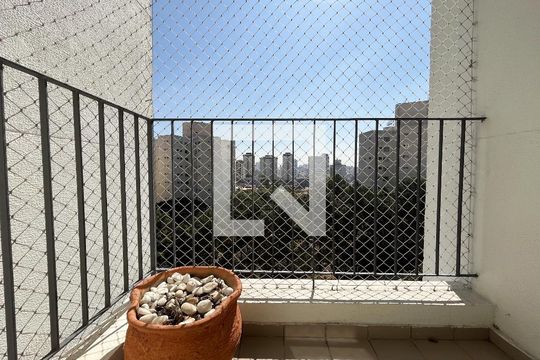 Varanda da Sala de apartamento para alugar com 2 quartos, 54m² em Vila Paulista, São Paulo