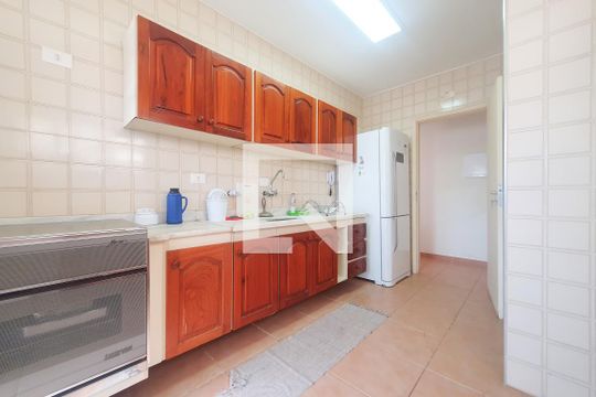 Cozinha de apartamento para alugar com 3 quartos, 102m² em Loteamento Joao Batista Juliao, Guarujá