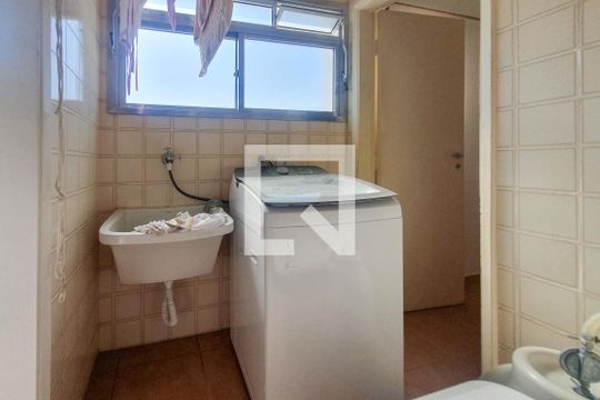 Área de Serviço de apartamento para alugar com 3 quartos, 102m² em Loteamento Joao Batista Juliao, Guarujá