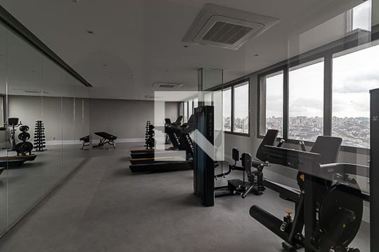 Área comum do prédio de apartamento para alugar com 2 quartos, 65m² em Indianópolis, São Paulo