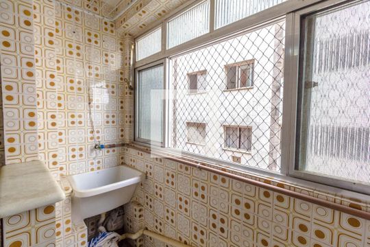 Lavanderia de apartamento para alugar com 2 quartos, 80m² em Aviação, Praia Grande