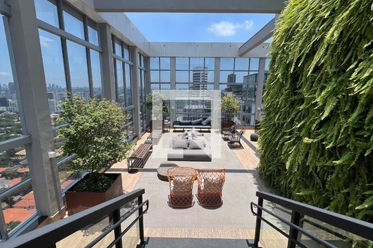 Área comum de kitnet/studio para alugar com 1 quarto, 30m² em Pinheiros, São Paulo