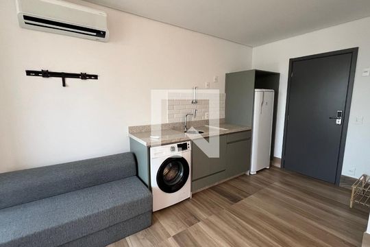 Cozinha - Armários de kitnet/studio para alugar com 1 quarto, 30m² em Pinheiros, São Paulo