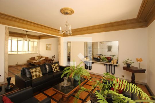 Sala  de apartamento à venda com 5 quartos, 290m² em Centro, Belo Horizonte